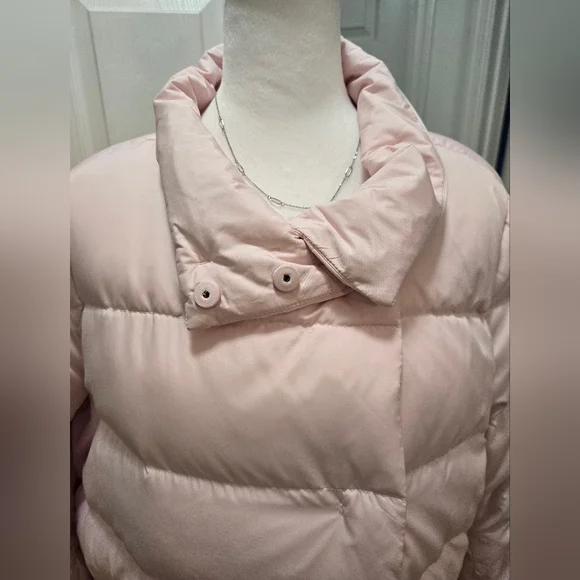 JJill Down-filled quilted pale pink puffer jacket Size Large - Picture 5 of 16